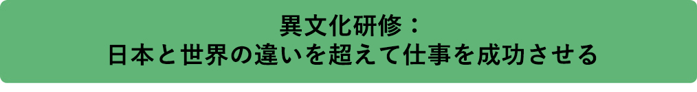中南米・欧州と日本の間の異文化対応教育　Cross Cultural Training Bridging Latin America, Europe and Japan
